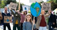 Earth day march Climate Innovation Pledge
