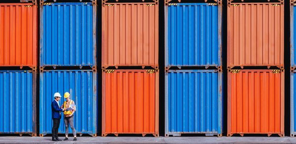 multiple shipping containers