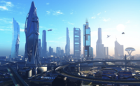 Futuristic cityscape Futuristic cityscape